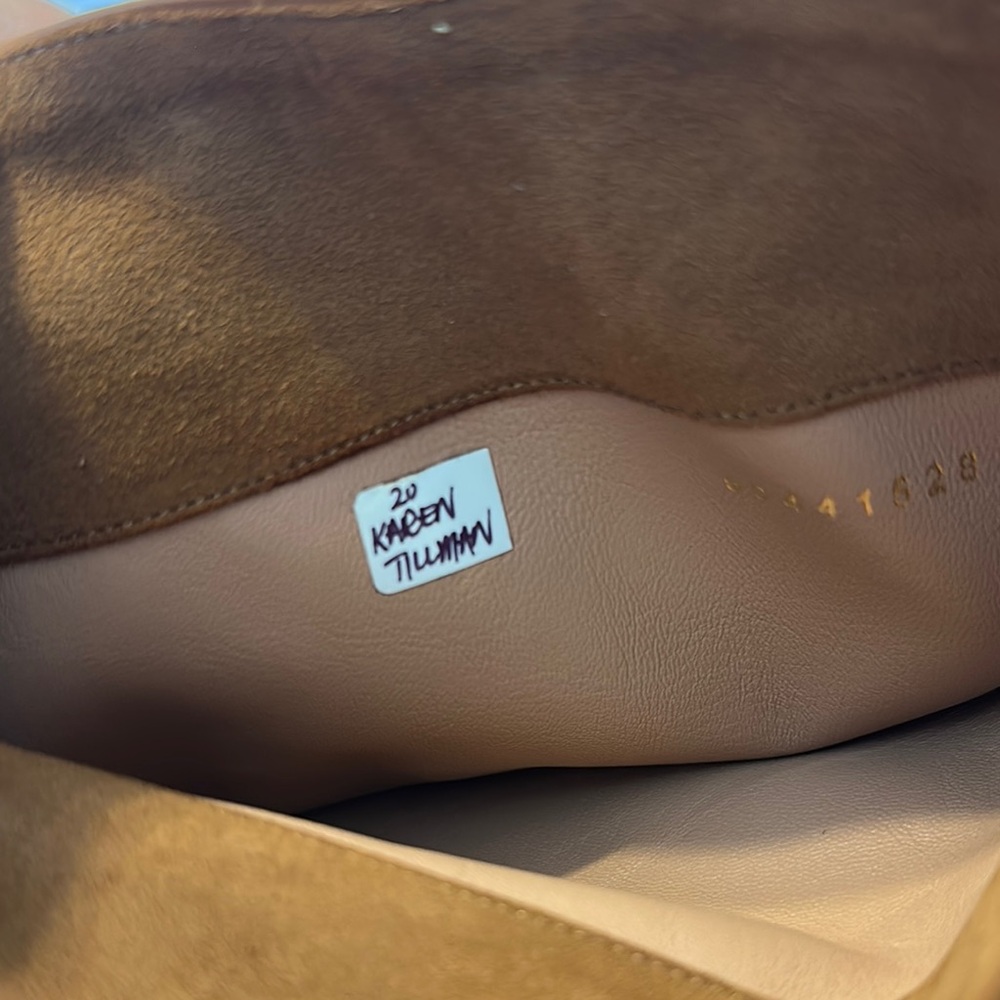 Hugo Boss Brown Heeled Boots Suede - Picture 5 of 5